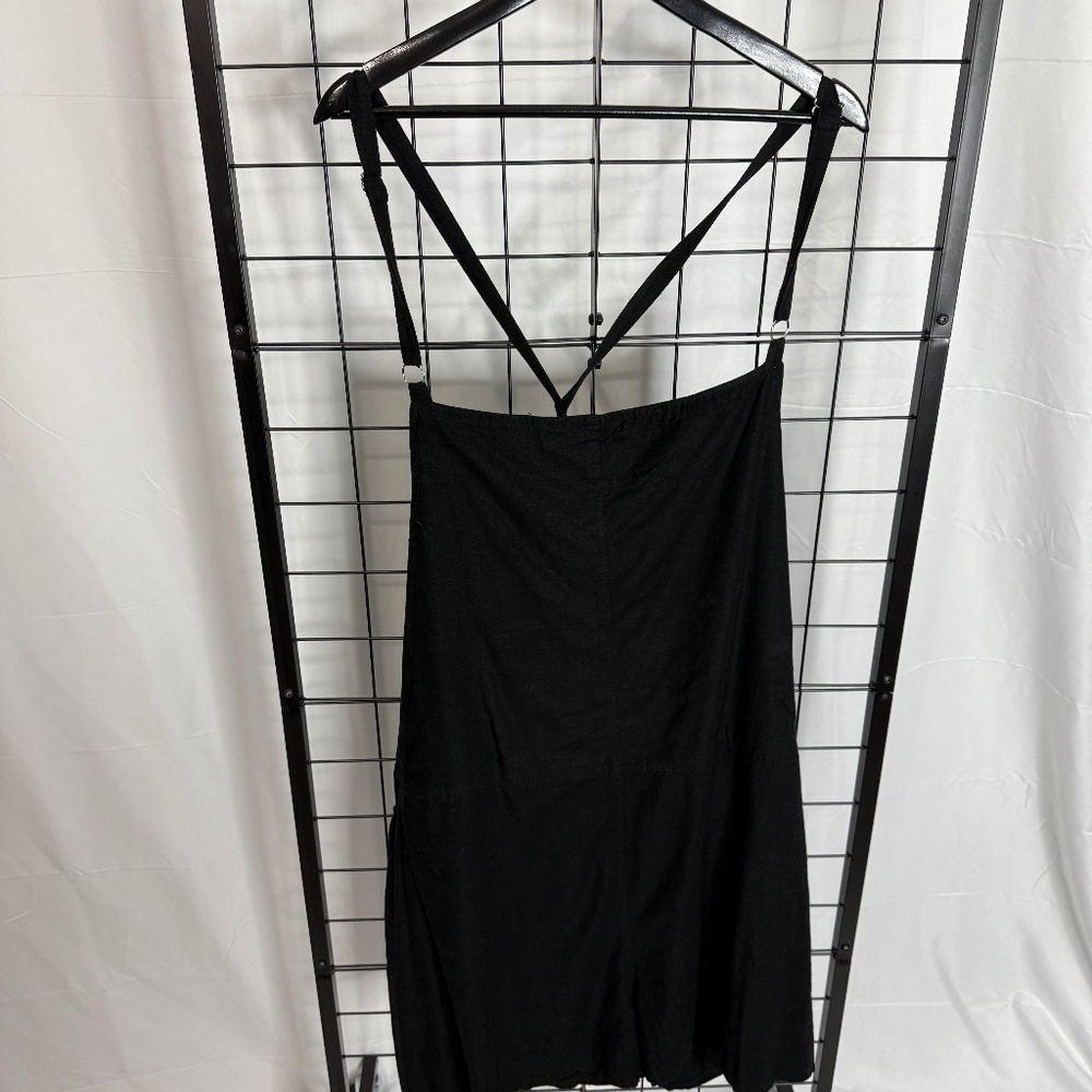 Torrid 6X Linen Feel Black Shortalls